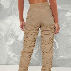 Ruched Windbreaker Pants